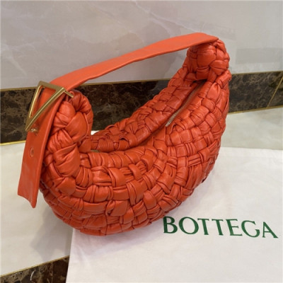 [보테가 베네타] Bottega Veneta 2020 Women's Leather Hobo Tote Bag,31cm - 보테가 베네타 2020 여성용 호보 토트백,31cm,BVB0604,레드