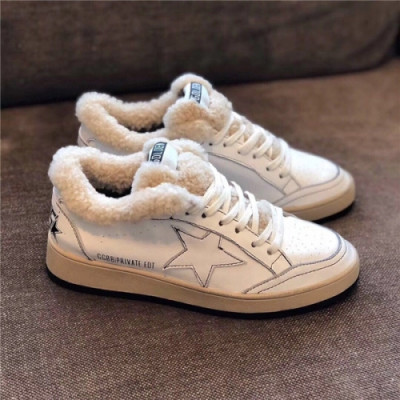 Golden Goose 2020 Women's Leather Wool Sneakers - 골든구스 2020 여성용 레더 울 스니커즈,Size(225-250),GGDBS0024,화이트