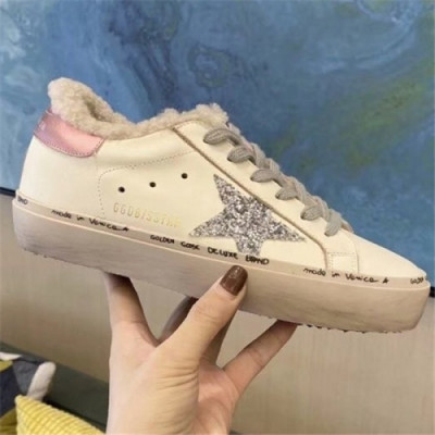 Golden Goose 2020 Women's Leather Wool Sneakers - 골든구스 2020 여성용 레더 울 스니커즈,Size(225-250),GGDBS0026,화이트