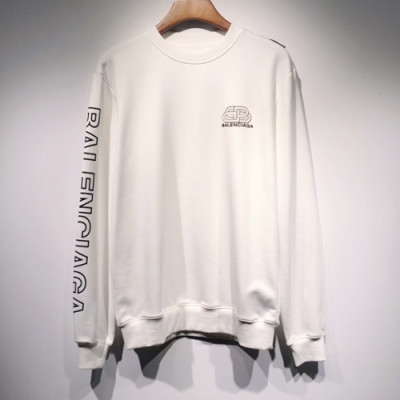 [발렌시아가]Balenciaga 2020 Mens Logo Crew-neck Cotton Tshirts - 발렌시아가 2020 남성 로고 크루넥 코튼 맨투맨 Bal0848x.Size(s - 2xl).화이트