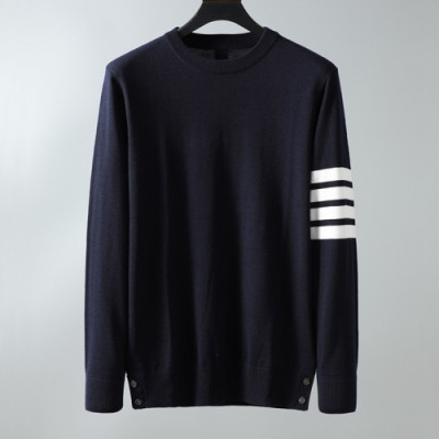 [톰브라운]Thom Browne 2020 Mens Strap Crew-neck Wool Sweaters - 톰브라운 2020 남성 스트랩 크루넥 울 스웨터 Thom01062x.Size(m - 2xl).블랙