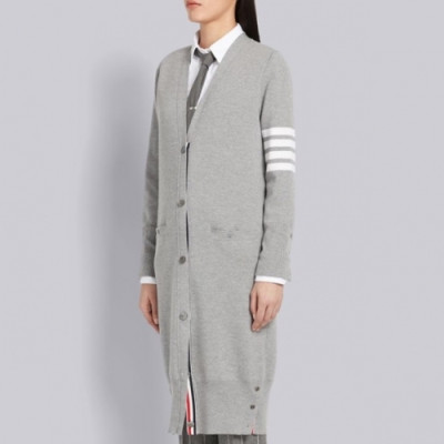 Thom Browne 2020 Womens Strap V-neck Cardigan - 톰브라운 2020 여성 스트랩 브이넥 가디건 Thom01066x.Size(Free).그레이