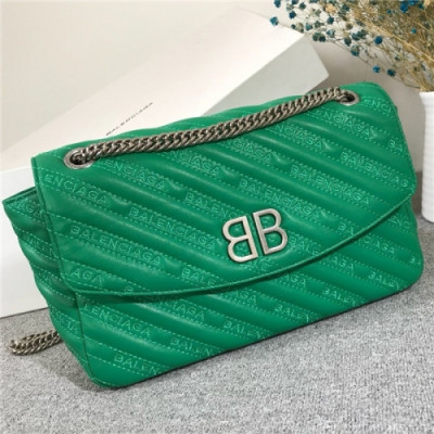 [발렌시아가]  Balenciaga 2020 BB Round Shoulder Bag,26cm - 발렌시아가 2020 비비 라운드 숄더백,26cm,BGB0635,그린