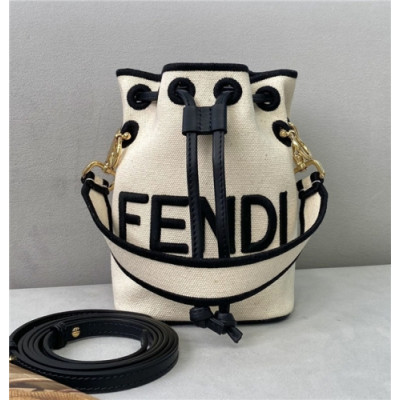 [펜디] Fendi 2020 Mini Mon Tresor Bucket Tote Shoulder Bag,12cm - 펜디 2020 미니 몬 트레도 버킷 토트 숄더백,12cm,FENB0589,베이지