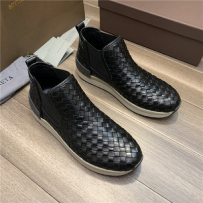 Bottega Veneta 2020 Men's Leather Sneakers - 보테가베네타 2020 남성용 레더 스니커즈, Size(240-275),BVS0179,블랙