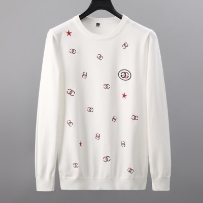 [구찌]Gucci 2020 Mens Logo Crew-neck Wool Sweaters - 구찌 2020 남성 로고 코튼 크루넥 울 스웨터 Guc03161x.Size(m - 3xl).화이트