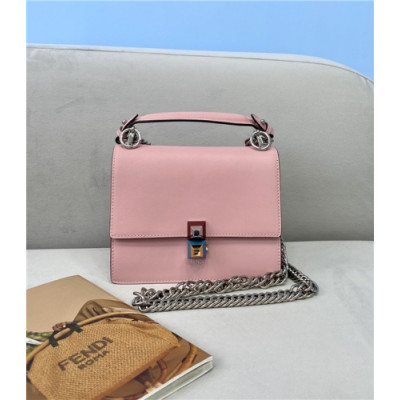 [펜디] Fendi 2020 Women's Leather Shoulder Bag, 19cm - 펜디 2020 여서용 레더 숄더백,19cm, FENB0614,핑크