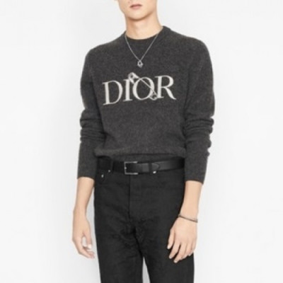 [디올]Dior 2020 Mens Retro Logo Crew-neck Sweaters - 디올 2020 남성 레트로 로고 크루넥 스웨터 Dio0916x.Size(xs - l).다크그레이