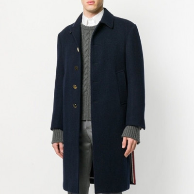 Thom Browne 2020 Mens Cashmere Coats - 톰브라운 2020 남성 캐시미어 코트 Thom01080x.Size(m - 2xl).네이비