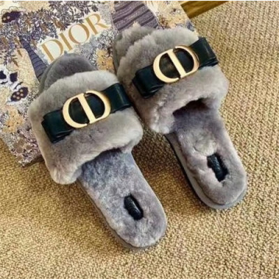 Dior 2020 Women's Wool Slipper - 디올 여서용 울 슬리퍼,Size(225-255),DIOS0249,그레이