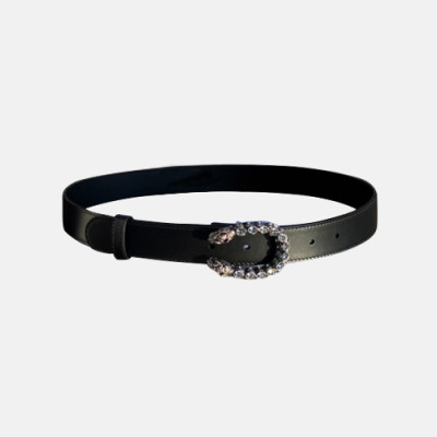 Gucci 2020 Women's Leather Belt - 구찌 2020 여서용 레더 벨트,Size(3cm),GUBT0141,블랙