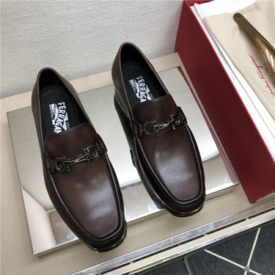 Salvatore Ferragamo 2020 Men's Leather Oxford Shoes - 페라가모 2020 남서용 레더 옥스퍼드 슈즈,Size(240-275),FGMS0456,브라운