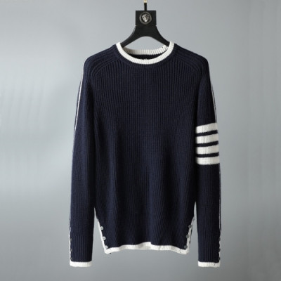 [톰브라운]Thom Browne 2020 Mens Strap Crew-neck Wool Sweaters - 톰브라운 2020 남성 스트랩 크루넥 울 스웨터 Thom01083x.Size(m - 3xl).네이비