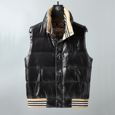 [버버리]Burberry 2020 Mens Logo Casual Down Vest - 버버리 2020 남성 로고 캐쥬얼 다운 조끼 Bur03321x.Size(m - 3xl).블랙