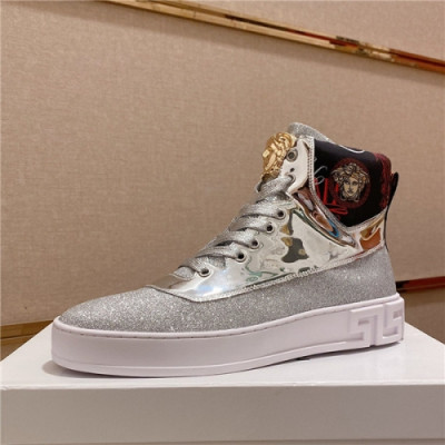 Versace 2020 Men's Leather Sneakers - 베르사체 2020 남서용 레더 스니커즈,Size(240-275),VERS0518,실버