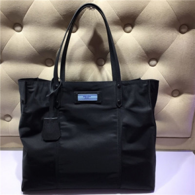 [프라다] Prada 2020 Women's Nylon Tote Shopper Bag,40cm - 프라다 2020 여서용 네일론 토트 쇼퍼백,40cm,PRAB0192,블랙