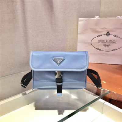 [프라다] Prada 2020 Men's Nylon Shoulder Bag,18cm - 프라다 2020 남성용 네일론 숄더백,18cm,PRAB0233,스카이블루