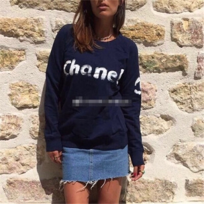 [샤넬]Chanel 2020 Womens Crew-neck Logo Cotton Tshirts - 샤넬 2020 여성 크루넥 로고 코튼 긴팔티 Cnl0625x.Size(s - l).블루