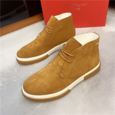 Salvatore Ferragamo 2020 Men's Leather Sneakers - 페라가모 2020 남성용 레더 스니커즈,Size(240-275),FGMS0466,카키