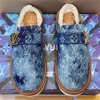 Louis Vuitton 2020 Men's Wool Slipper - 루이비통 2020 남성용 울 슬리퍼,Size(240-275),LOUS1492,블루