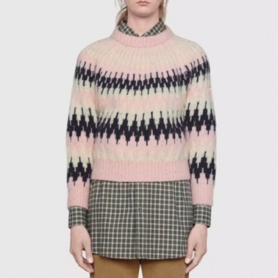 Gucci 2020 Womens Casual Crew-neck Wool Sweaters - 구찌 2020 여성 캐쥬얼 크루넥 울 스웨터 Guc03201x.Size(s - l).핑크