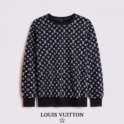 [루이비통]Louis vuitton 2020 Mens Casual Cotton Tshirts - 루이비통 2020 남성 캐쥬얼 코튼 맨투맨 Lou02415x.Size(s - 2xl).블랙