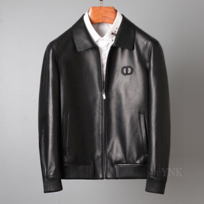 Valentino Mens Leather Jacket - 발렌티노 남성 로고 캐쥬얼 가죽 자켓 - val440x