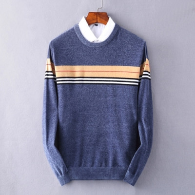 [버버리]Burberry 2020 Mens Casual Sweaters - 버버리 2020 남성 캐쥬얼 스웨터 Bur03389x.Size(m - 3xl).블루