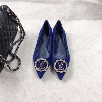 Louis Vuitton 2020 Women's Leather Flat - 루이비통 2020 여성용 레더 플렛,Size(225-250),LOUS1508,네이비