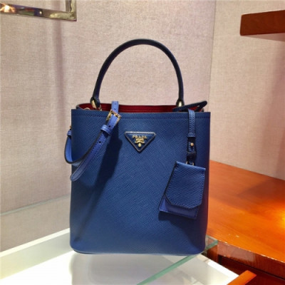 Prada 2020 Women's Leather Shoulder Bag,22cm - 프라다 2020 여성용 레더 숄더백,22cm,PRAB0288,네이비