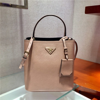 Prada 2020 Women's Leather Shoulder Bag,22cm - 프라다 2020 여성용 레더 숄더백,22cm,PRAB0296,베이지