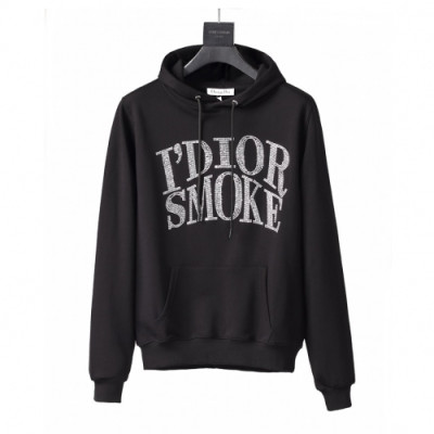 [디올]Dior 2020 Mm/Wm  Logo Casual Cotton Hoodie - 디올 2020 남/녀 로고 캐쥬얼 코튼 후디 Dio01004x.Size(xs - l).블랙