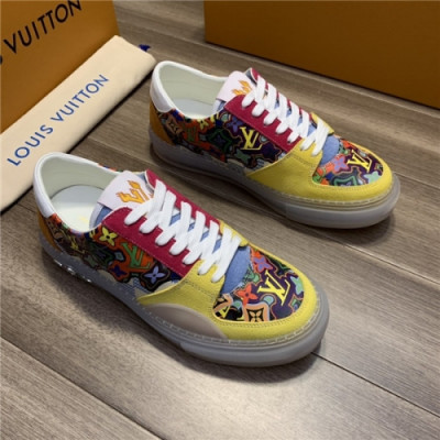 Louis Vuitton 2020 Men's Canvas Sneakers - 루이비통 2020 님성용 캔버스 스니커즈,Size(240-270),LOUS1521,옐로우