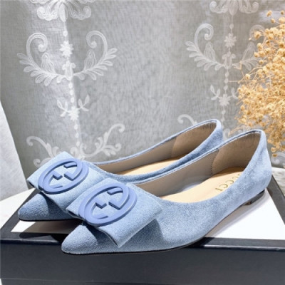 Gucci 2020 Women's Suede Flat - 구찌 2020 여성용 스웨이드 플렛,Size(225-250),GUCS1321,스카이블루