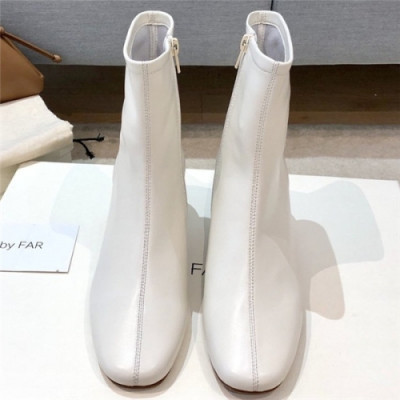 By Far 2020 Women's Leather Ankle Boots - 바이파 2020 여성용 레더 앵글부츠,Size(225-250),BYFS0009,화이트