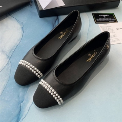 Chanel 2020 Women's Leather Flat - 샤넬 2020 여성용 레더 플렛,Size(225-250),CHAS0499,블랙