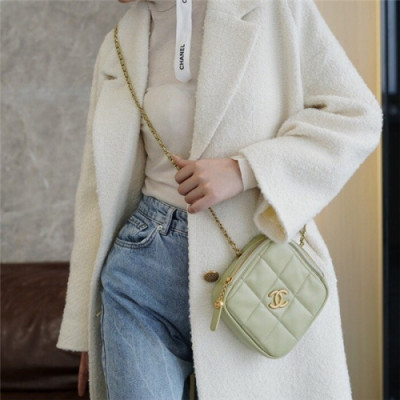 Chanel 2020 Women's Leather Shoulder Bag,20cm - 샤넬 2020 여성용 레더 숄더백,20cm,CHAB1598,그린