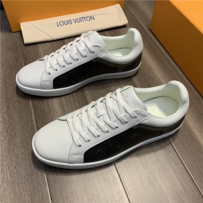 Louis Vuitton 2020 Men's Leather Sneakers - 루이비통 2020 남성용 레더 스니커즈,Size(240-270),LOUS1526,블랙