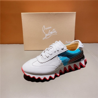 Christian Loubutin 2020 Men's Leather Sneakers - 크리스챤루부탱 2020 남성용 레더 스니커즈,Size(240-270),CLS0109,화이트