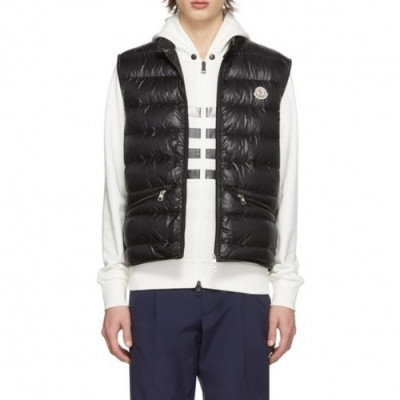 [몽클레어]Moncler 2020 Mens Patch Logo Modern Duck Down Padding Vest - 몽클레어 2020 남성 패치 로고 모던 덕다운 패딩 베스트 Moc02028x.Size(s - l).블랙