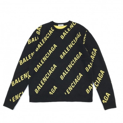 [발렌시아가]Balenciaga 2020 Mm/Wm Logo Crew-neck Sweaters - 발렌시아가 2020 남자 로고 크루넥 스웨터 Bal0884x.Size(xs - l).블랙