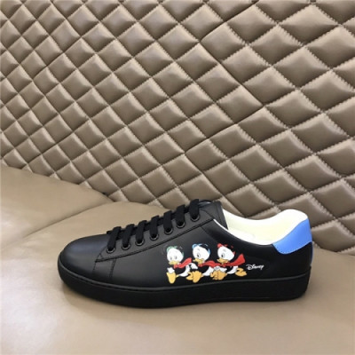 Gucci 2020 Men's Leather Sneakers - 구찌 2020 남성용 레더 스니커즈,Size(240-270),GUCS1331,블랙
