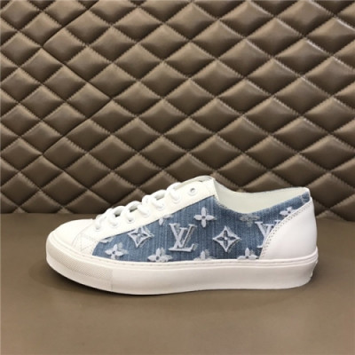 Louis Vuitton 2020 Men's Leather Sneakers - 루이비통 2020 남성용 레더 스니커즈,Size(240-270),LOUS1530,블루