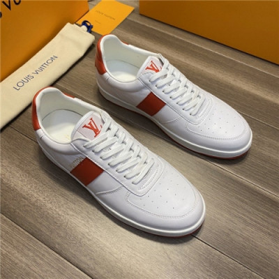 Louis Vuitton 2020 Men's Leather Sneakers - 루이비통 2020 남성용 레더 스니커즈,Size(240-270),LOUS1538,화이트