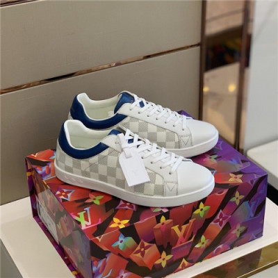 Louis Vuitton 2020 Men's Leather Sneakers - 루이비통 2020 남성용 레더 스니커즈,Size(240-270),LOUS1547,화이트