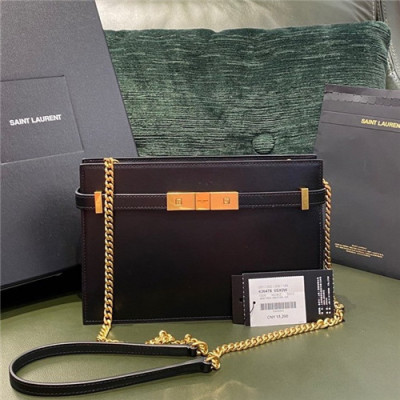 Saint Laurent 2020 Women's Manhattan Chain Shoulder Bag,24cm - 입생로랑 2020 여성용 맨하튼 체인 숄더백,24cm,SLB0615,블랙