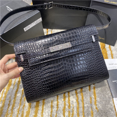 Saint Laurent 2020 Women's Manhattan Chain Shoulder Bag,29cm - 입생로랑 2020 여성용 맨하튼 체인 숄더백,29cm,SLB0618,블랙