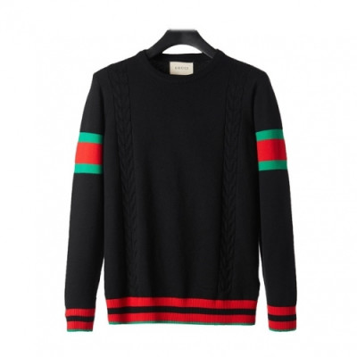 [구찌]Gucci 2020 Mens Logo Crew-neck Sweaters - 구찌 2020 남성 로고 코튼 크루넥 스웨터 Guc03279x.Size(m - 3xl).블랙