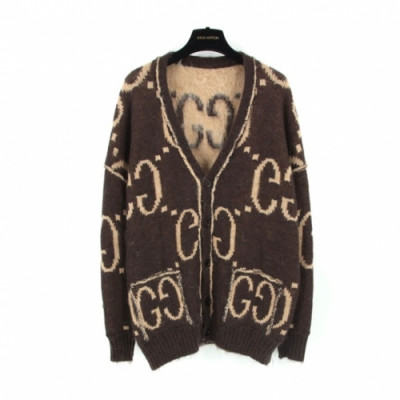 [구찌]Gucci 2020 Womens Trendy V-neck Cardigan - 구찌 2020 여성 트렌디 브이넥 가디건 Guc03280x.Size(xs - m).브라운