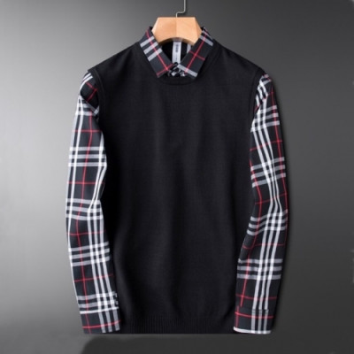 [버버리]Burberry 2020 Mens Casual Sweaters - 버버리 2020 남성 캐쥬얼 스웨터 Bur03487x.Size(m - 4xl).블랙